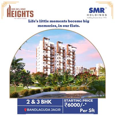 Gated Community 2,3 BHK Apartment for sale- SMR Holdings