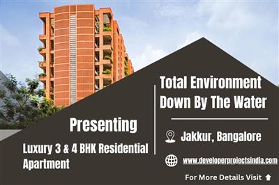 Total Environment Down By The Water - Luxury 3 & 4 BHK Apartments in Jakkur