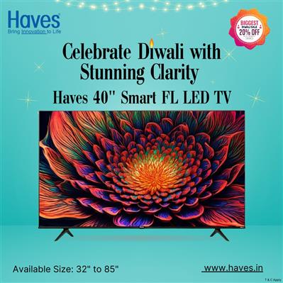 Haves 40 Inch Smart Full HD Frameless LED TV