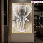 Elephant Symphony Crystal Porcelain Painting