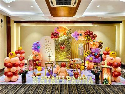 Simple Balloon Decoration For Birthday At Home Call 09290703352 in Hyderabad