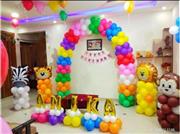 Simple Balloon Decoration For Birthday At Home Call 09290703352 in Hyderabad