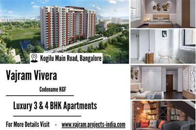 Vajram Vivera - 3 & 4 BHK Luxury Apartments on Kogilu Main Road, Bangalore