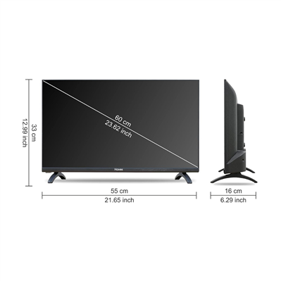 Haves 24 inch HD Ready LED TV A+ Grade Panel (Black)