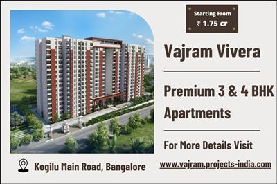 Vajram Vivera – Premium 3 & 4 BHK Luxury Apartments on Kogilu Main Road