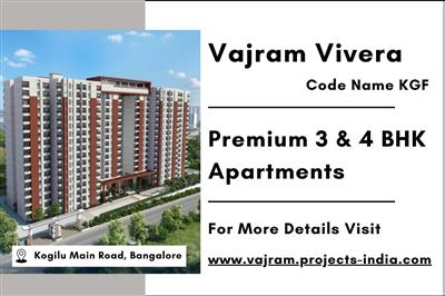 Vajram Vivera - New Launch Luxury 3 and 4 BHK Apartments in Bangalore