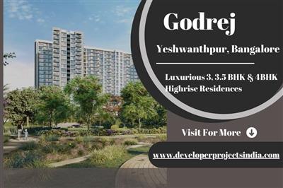 Godrej Yeshwanthpur Opulent 3, 3.5 BHK & 4 BHK Highrise Residences in Bangalore