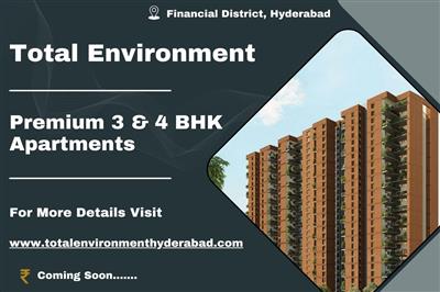 Total Environment Premium 3 & 4 BHK Apartments, in Financial District, Hyderabad