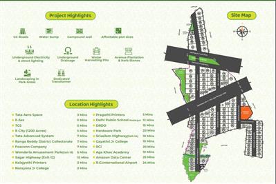 #Foxkon central Park - HMDA Approved plots for sale In Inside ORR - Kongarakalan