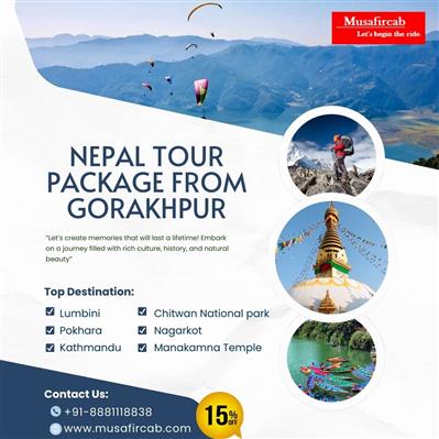 Nepal Tour Package from Gorakhpur, Gorakhpur to Nepal Tour Package